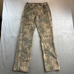Vintage Duxbak Realtree Camo Pants Brown Hunting Outdoor Mens 32x34